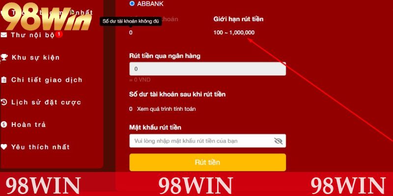 Nhập đúng hạn mức quy định của nhà cái khi giao dịch